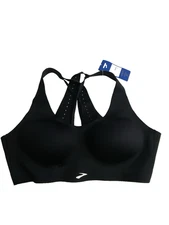 Brooks 40 A/B Dare Strappy Run Black Chafe Free Sports Bra High Impact Support
