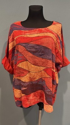 Damen Tunika Bluse T-Shirt  Größe Einheitsgröße