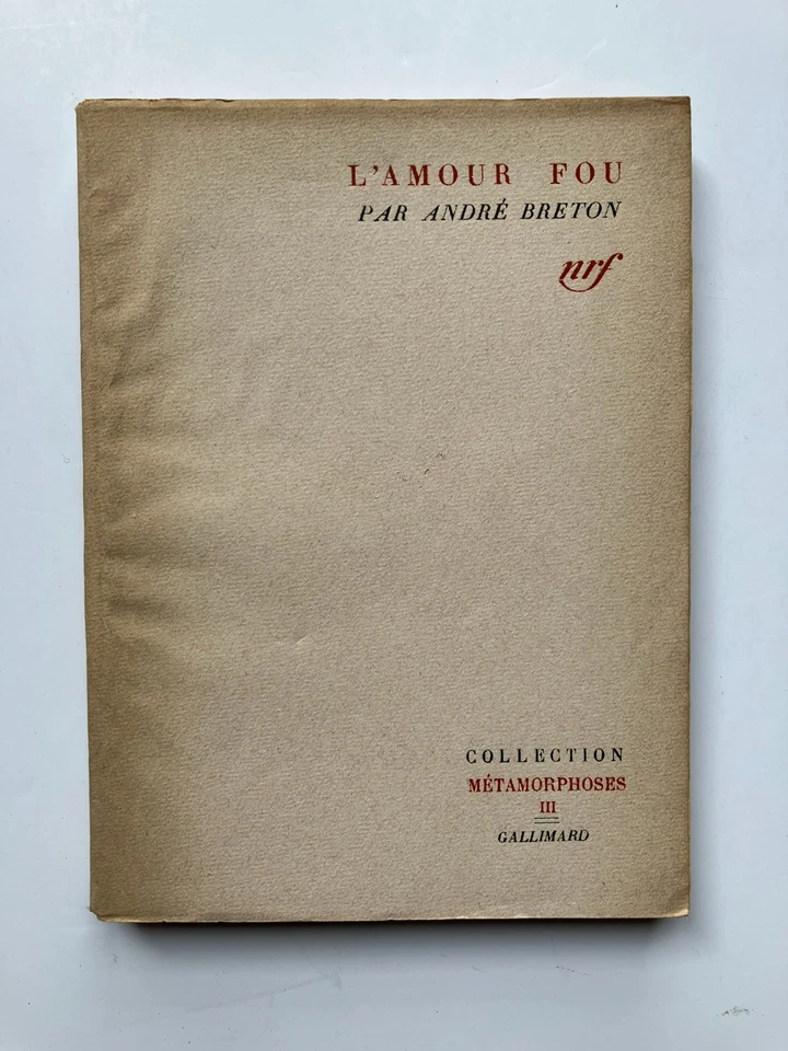 André BRETON " L'amour fou " aux Edit° Gallimard, 1957 - Photo 1/1