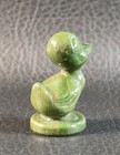 Boyd's Crystal Art Glass DUCKLING #9 ENGLISH YEW 1-28-83 Green 1-3/8" High NOS — photo 4