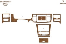 Wood Look Dash Trim Kit Chevrolet Epica 2007-panel Trim Coating