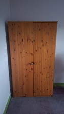 Wooden 2-Door Wardrobe Large
