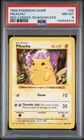1999 Pokemon Shadowless Red Cheeks 58 Pikachu PSA 8 156594514
