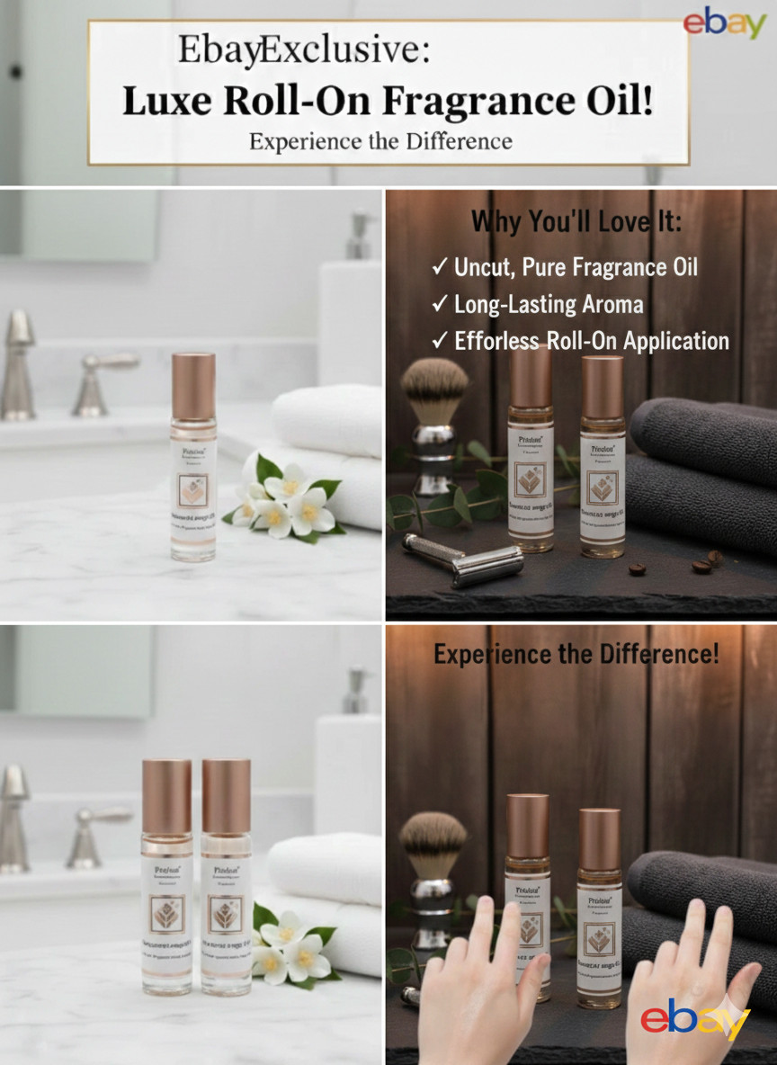 Men’s Roll On Perfume Oil 10ml – Long Lasting Fragrance – Travel Size thumbnail 4