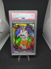BO NIX 2024 Panini Select 221 Red and Blue Prizm Shock RC PSA 9