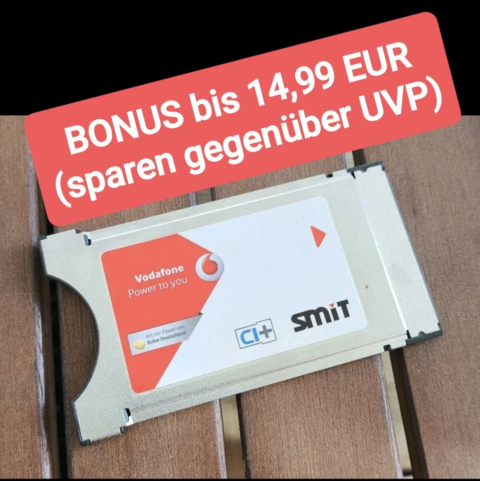 💰 Original Zubehör ✅ Vodafone SMIT Kabel CI+ Modul kein SmarDTV Kabel CI+Modul