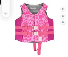 NEW with tags Barbie Swimways Life Jacket Kids 35-55 lbs US Coast Guard Approved