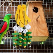 Bird Toy Boredom Breaker Cage Accessories Training Cockatoos Parrot Chew Toy