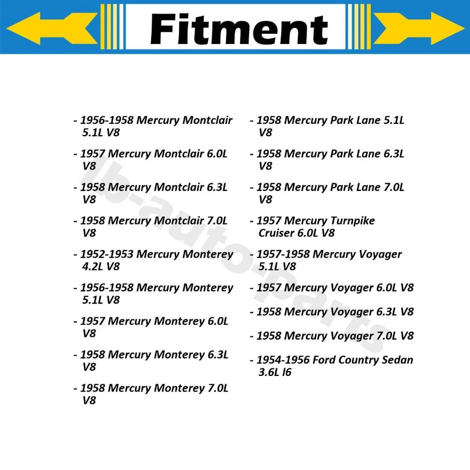 Mangueira de freio traseira Dorman 2x para 1955-1956 Ford Mainline 4.4L - Imagem 3 de 4
