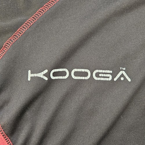 Kooga Rugby Underlayer Top T Shirt Black and Red Size Medium - Picture 4 of 7