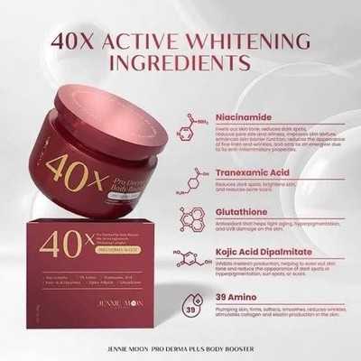 40x JENNIE MOON Pro Derma Plus Body Booster 250g Anti-Aging