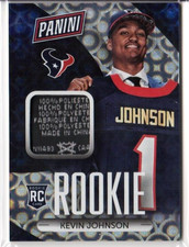 2015 Panini National Convention RC Laundry Tag Holo Rings SSP Kevin Johnson #3