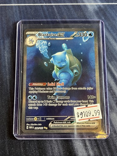Pokemon TCG 2023 Blastoise Ex SV:151 200/165 SIR Holo, English, Near Mint