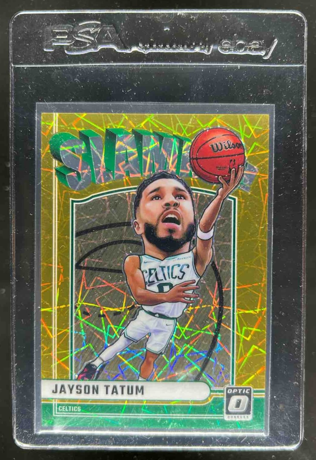 2024-25 Donruss Optic Jayson Tatum Slammy! Gold #/10 Celtics
