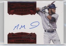 2017 Panini Flawless Rookie Signatures Ruby 8/10 Manny Margot Manuel Auto g0n