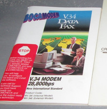 Boca Modem V.34 Data Fax Manual 9438 Vintage