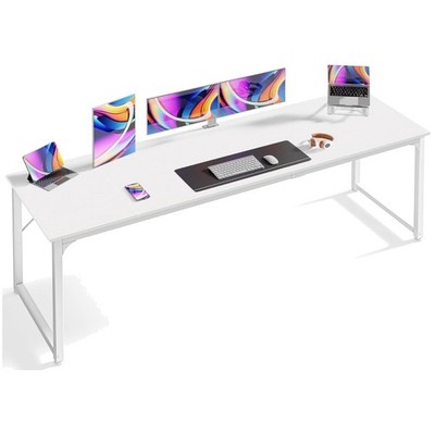 Modern 80'' Computer Desk with Metal Frame