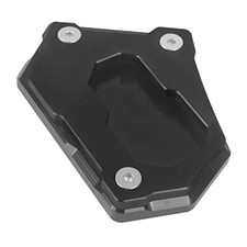 Worldmotop Motorcycle Extension Kickstand Pad Enlarger Side Stand Plate Black