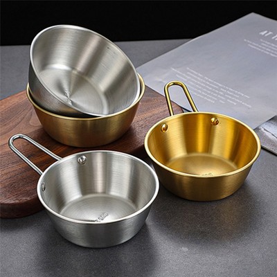 Reisschale Reisweinschale verdickt 304 Edelstahl mit Griff Outdoor Sport