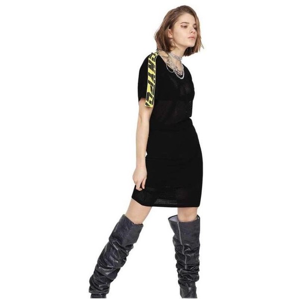 Women Diesel Dress Black Viscose 36 / S / 44 #7HV2