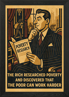 Poverty Research Poster Framed Wall Art Poster Canvas Print Picture