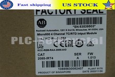 New 2085-IRT4 SER/A Allen-Bradley Micro850 4CH TC/RTD Input Module Analog Sealed