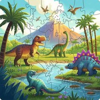 Puzzle (44 T.) Dinosaurier Welt (Ravensburger) Neu/Ovp