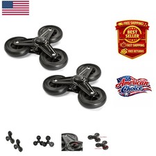 Durable Replacement Wheels for Stair Climbing Laundry Carts - 3.62 Inch Design