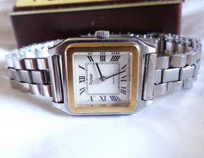 1991 Pulsar Santos Quartz Multicolour New Old Stock DAMEN ARMBANDUHR Y480-5930