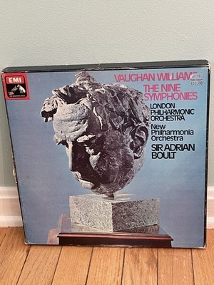 Vaughan Williams The Nine Symphonies, Boult,,  box set 9 lps, emi sls 822