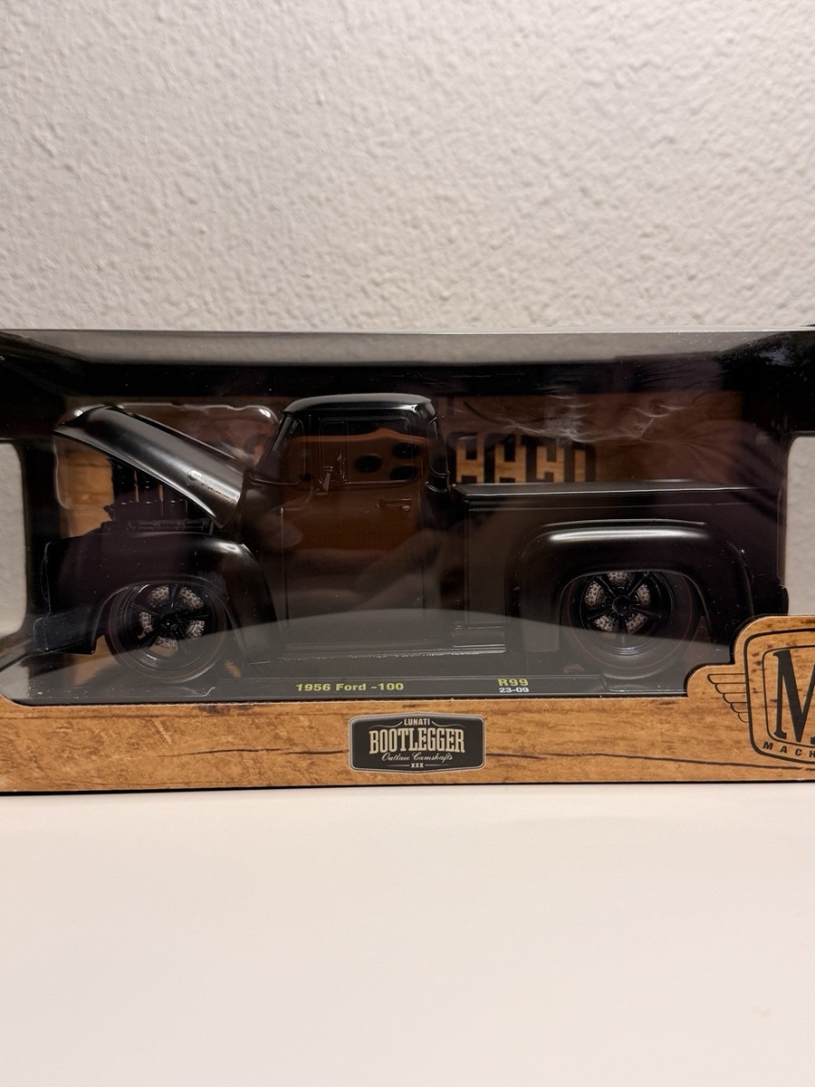 M2 Machines 1956 Ford F-100 Bootlegger R99 1:24 Chase Black