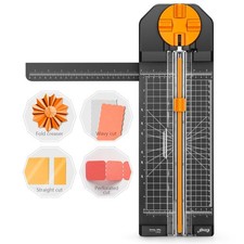 4-in-1 Paper Cutter - 12" Paper Trimmer Multi-Function Scrapbooking Tool with...