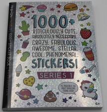 Fashion Angels 1000 Sticker Book Series 1 Holographic 40 Sticker Sheets Cute