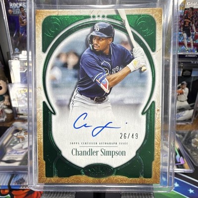 Topps 2026 Tier One Chandler Simpson Rays Prime Performers Auto #PPA-CSI 26/49