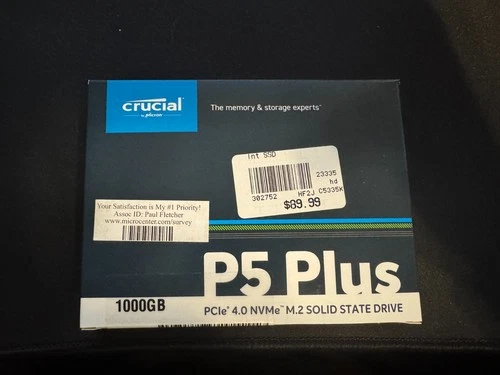 Crucial P3 Plus 1TB NVMe Internal SSD (CT1000P3PSSD8)