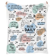 Moms Mother's Day Throw Blanket Gifts for Mom, Soft Flannel Throw Blanket Bed Bl