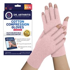 Doctor Developed Arthritis Gloves - Cotton Fingerless Compression Glov