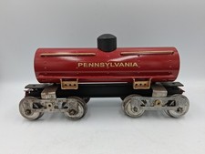 Lionel Prewar Standard Gauge 15 Pennsylvania Tinplate Tank Car Repaint (B)