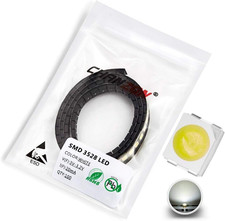 100 Pcs 3528 (1210) White SMD LED Diode Lights Chips (Surface Mount PLCC 3.5Mmx2