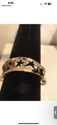 Vintage Robert Lee Morris RLM Art Andy Warhol So Many Stars Bracelet Gold Bangle