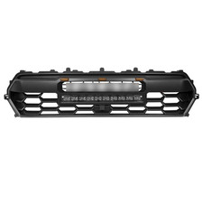 Front Bumper Grille Fit For 2024 Tacoma Black Upper Grill With Ledlight Bar