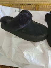 UGG Disquette Women's Slip on Slipper - size 9 Black