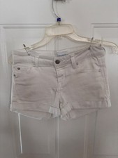 Celebrity Pink Women's Junior Size 1 White Denim Cut-Off Short Shorts