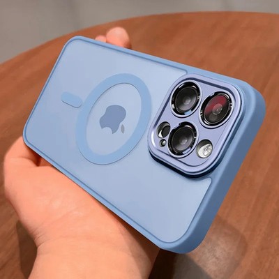 For iPhone 17 16 15 14 13 Pro Max MagSafe Shockproof Clear Case
