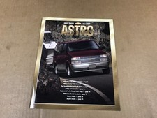 2000 Chevrolet Astro Dealership Salesman Brochure