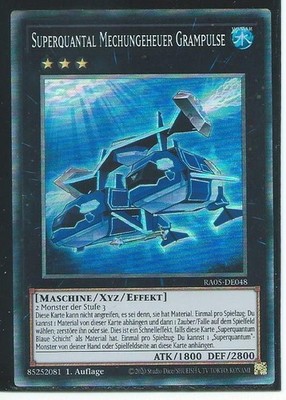 YU GI OH SUPERQUANTAL MECHUNGEHEUER GRAMPULSE  RA05-DE048 COLLECTORS RARE