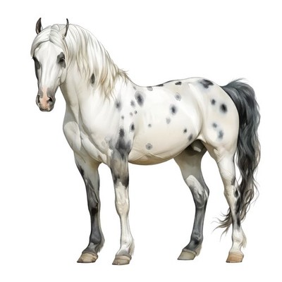 4x Sticker Horse Watercolour Car Sticker 9x9cm Watercolour Pony Riding Set