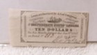 Authentic Confederate States of America $10 Bond Coupon From A $500 Bond 1864 — photo 1