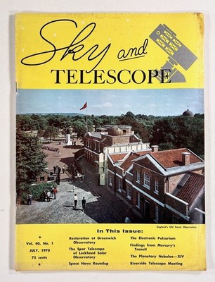 1970 Jul SKY & TELESCOPE Greenwich Observatory MERCURY TRANSIT Planetary Nebulae
