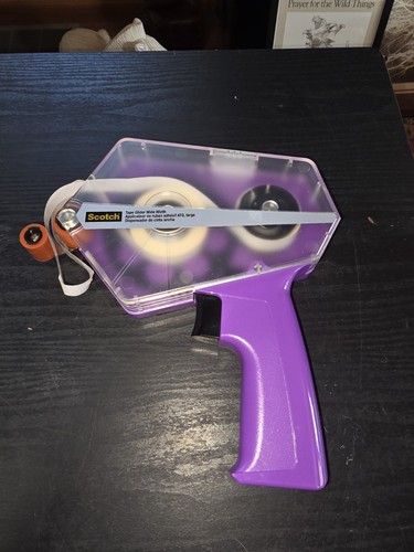 Scotch Tape Glider Wide Width Tape Dispenser Gift Wrap Gun WITH SOME TAPE